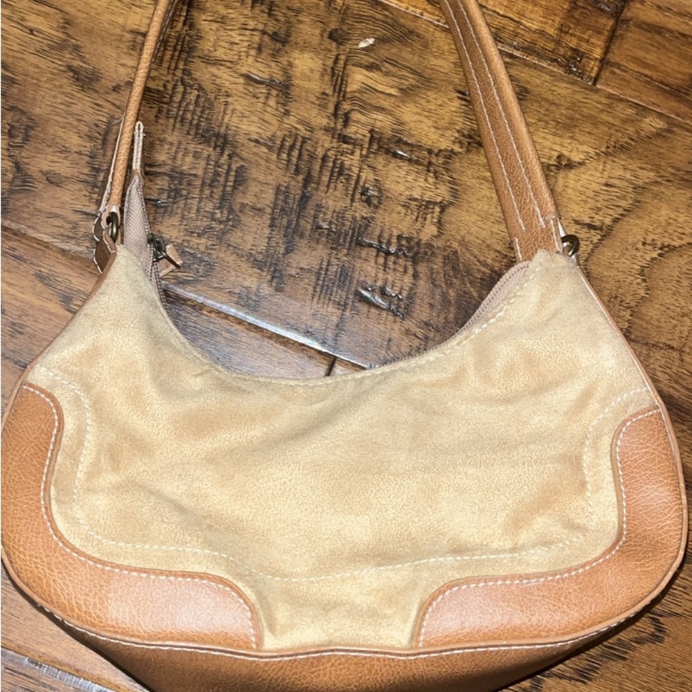 Suede Tan and Brown Women's Bag
